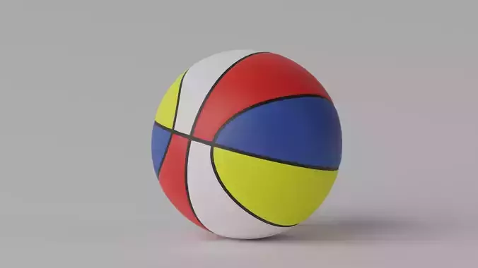 4 Colour Basketball Ball