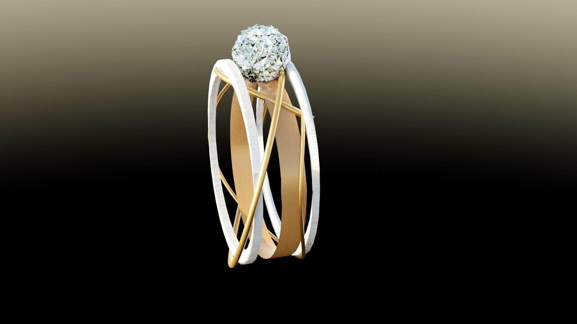 diamond ring  3D model_3