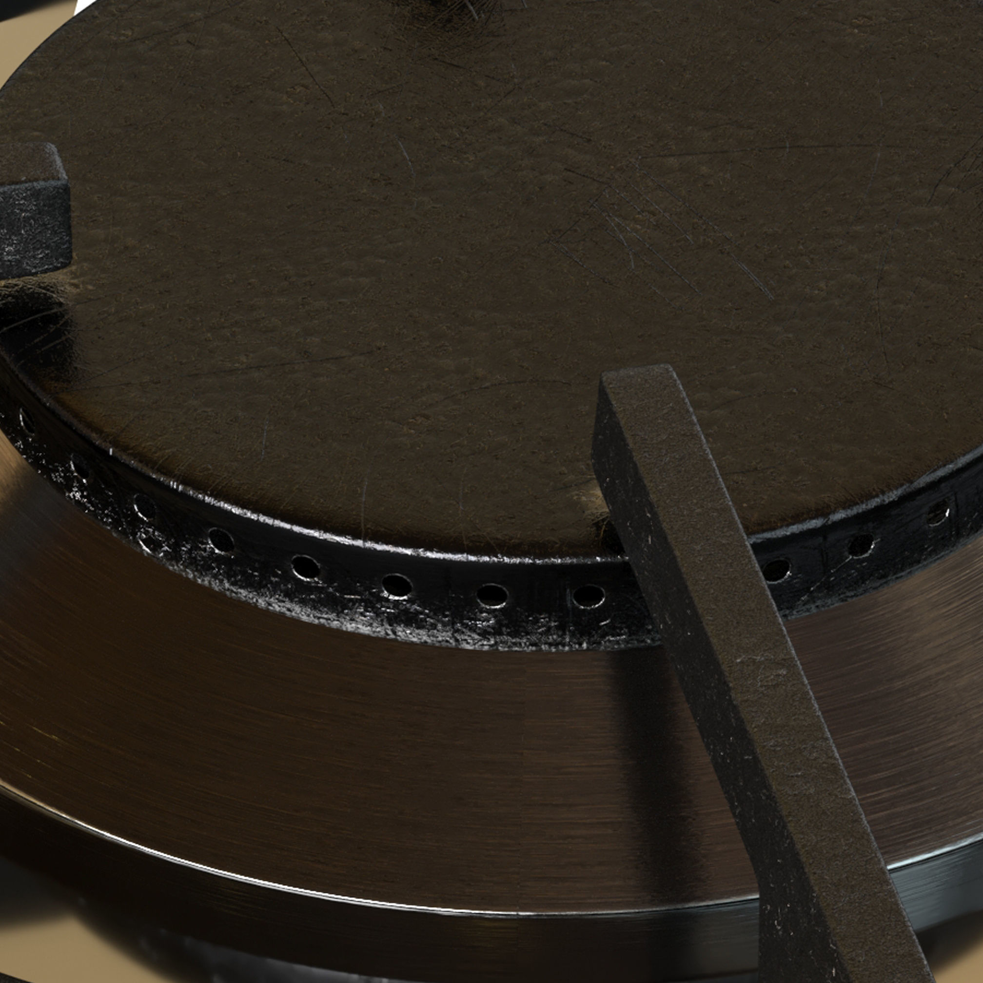 Smeg Black Kitchen Low-poly 3D model_3