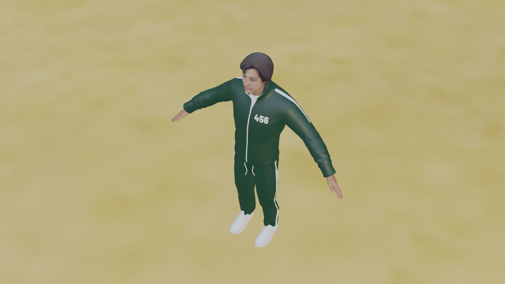 Squid Game - Seong Ji-Hun Low-poly 3D model_5