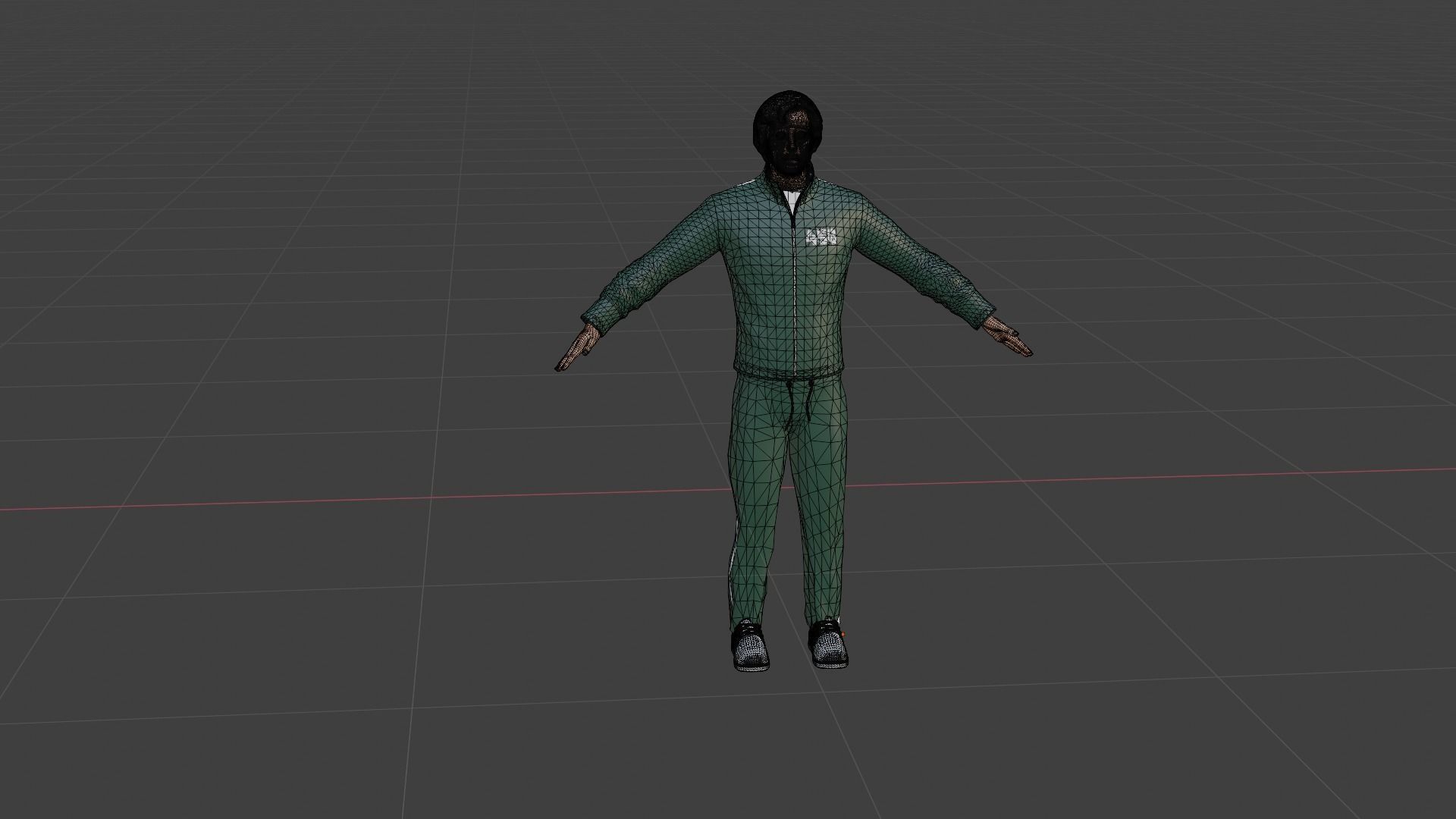 Squid Game - Seong Ji-Hun Low-poly 3D model_7