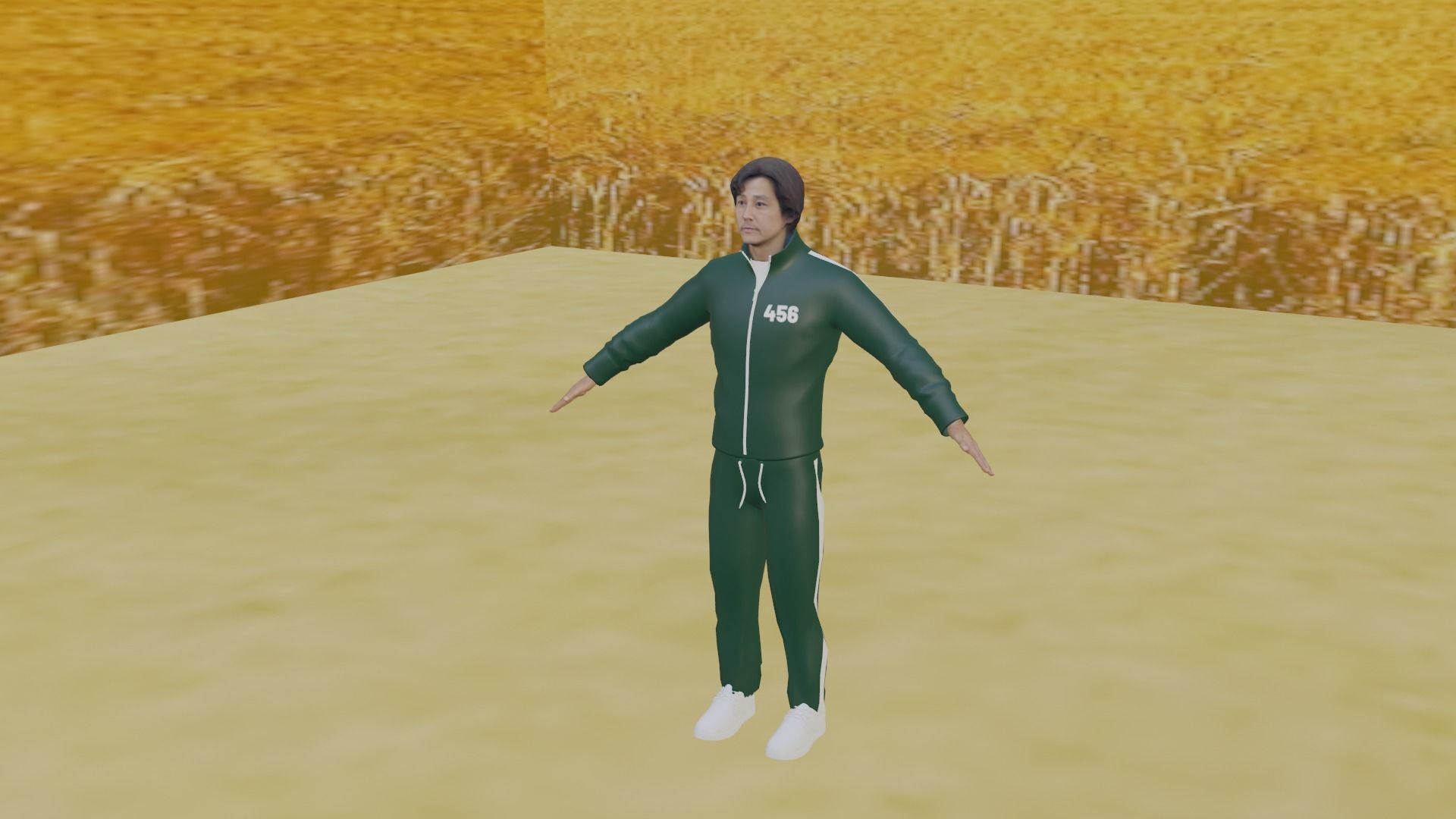 Squid Game - Seong Ji-Hun Low-poly 3D model_3