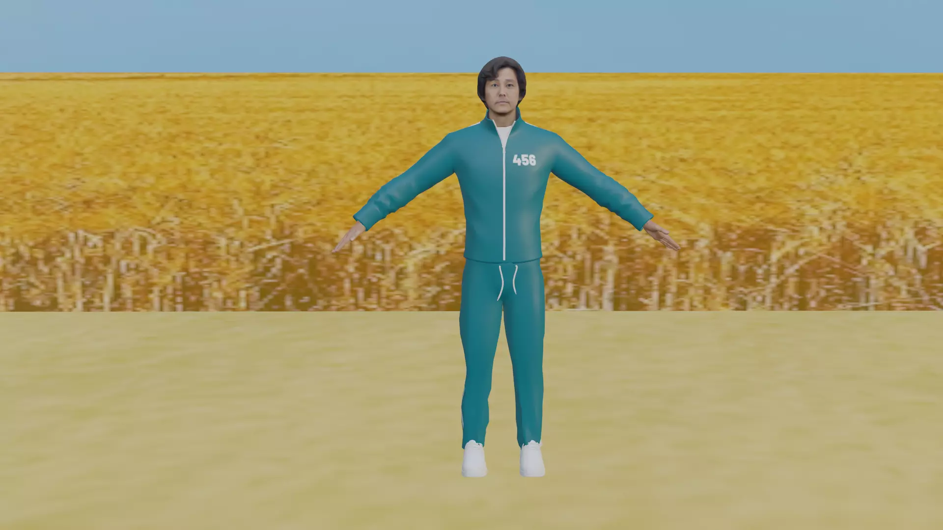 Squid Game - Seong Ji-Hun Low-poly 3D model