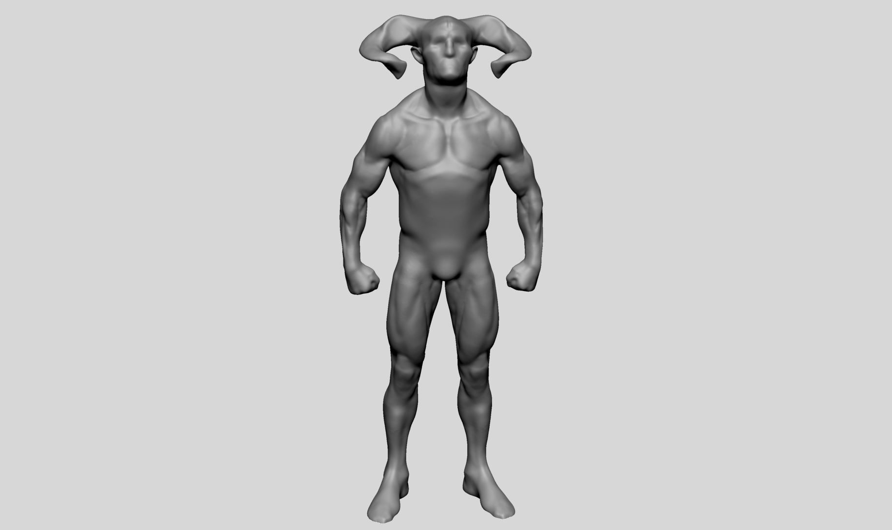 Base Creature Anatomy 3D model_9