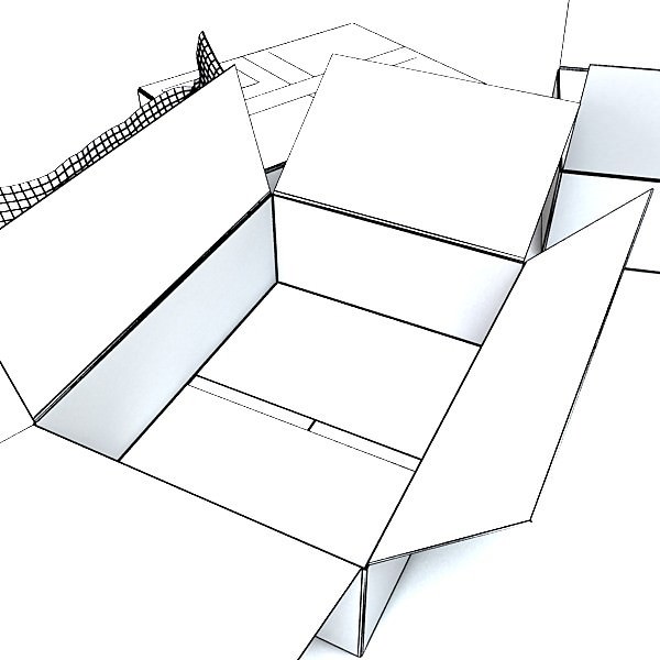 Cardboard boxes collection 3D model_62