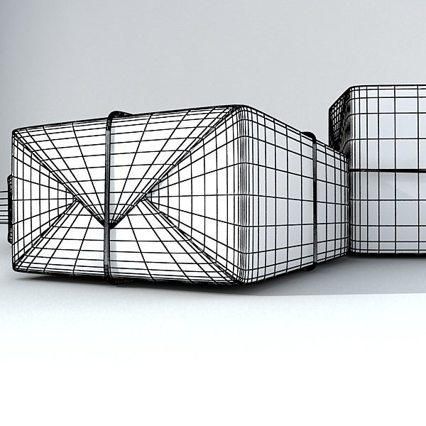 Cardboard boxes collection 3D model_48