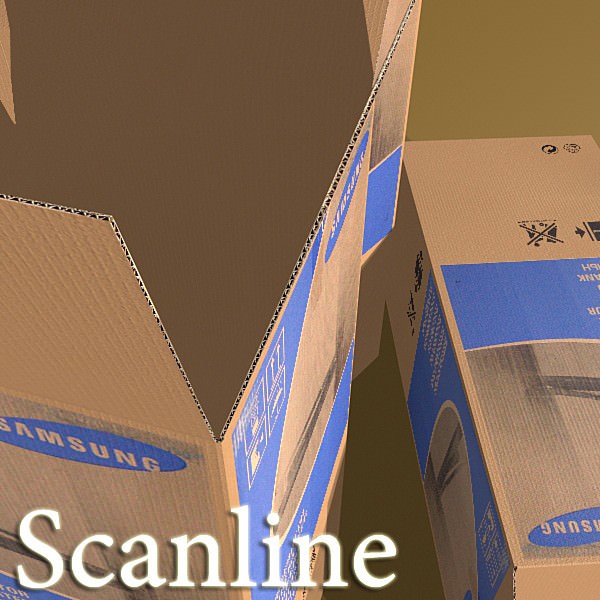 Cardboard boxes collection 3D model_32
