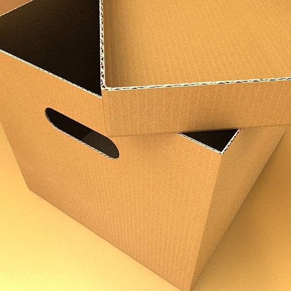 Cardboard boxes collection 3D model_65