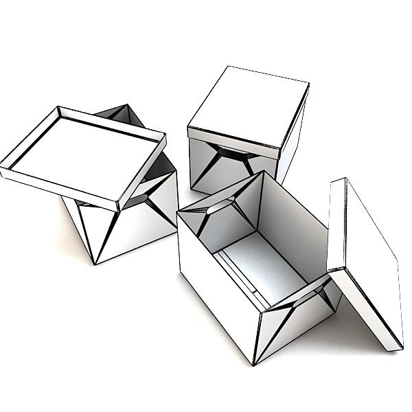 Cardboard boxes collection 3D model_68