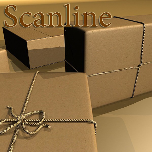 Cardboard boxes collection 3D model_43