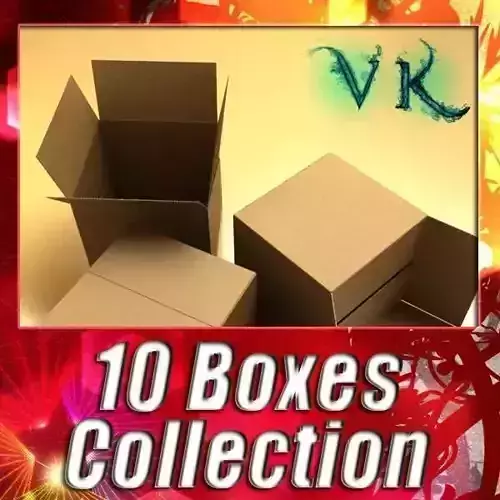 Cardboard boxes collection