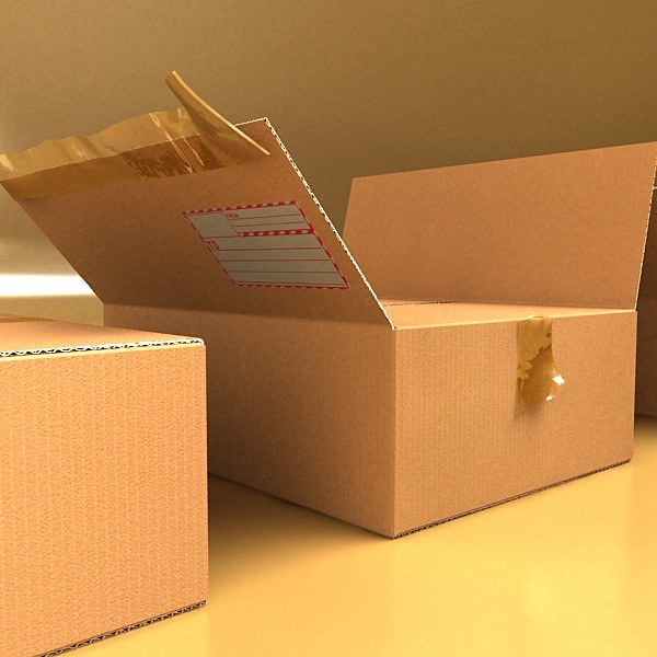 Cardboard boxes collection 3D model_52