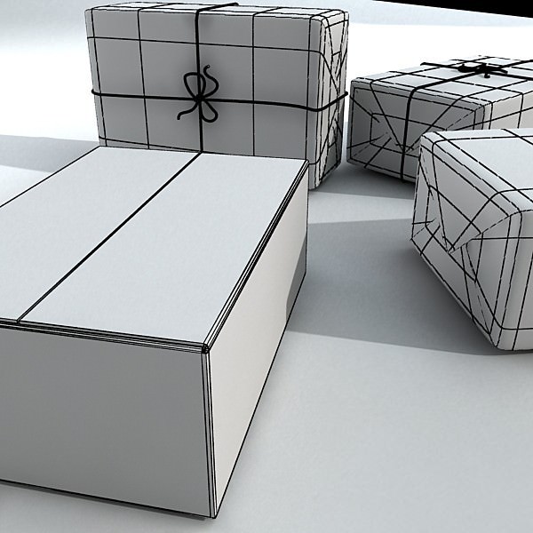 Cardboard boxes collection 3D model_50