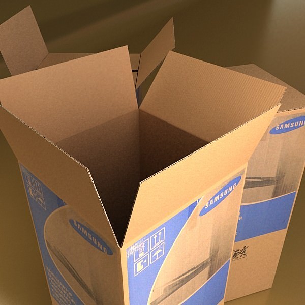Cardboard boxes collection 3D model_26