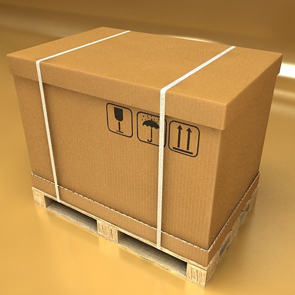 Cardboard boxes collection 3D model_77