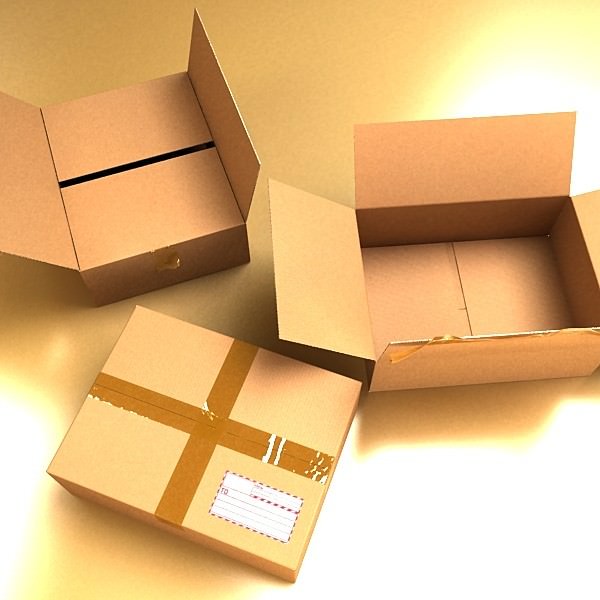 Cardboard boxes collection 3D model_55