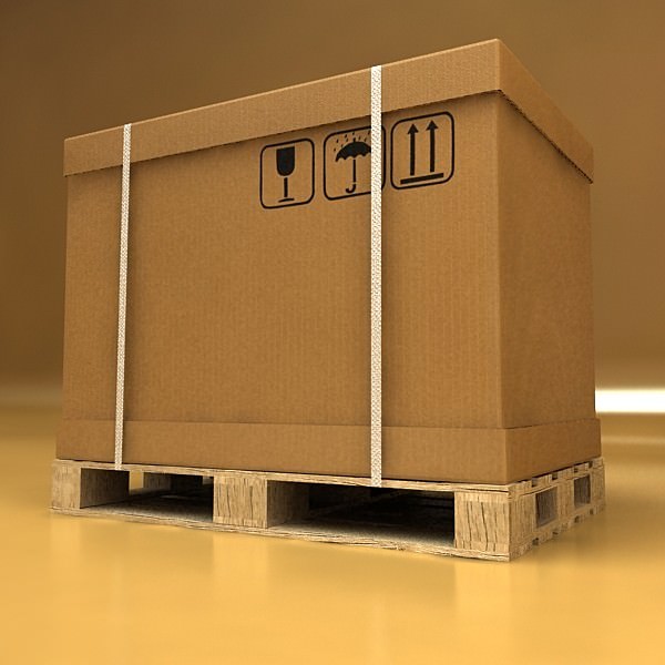 Cardboard boxes collection 3D model_73