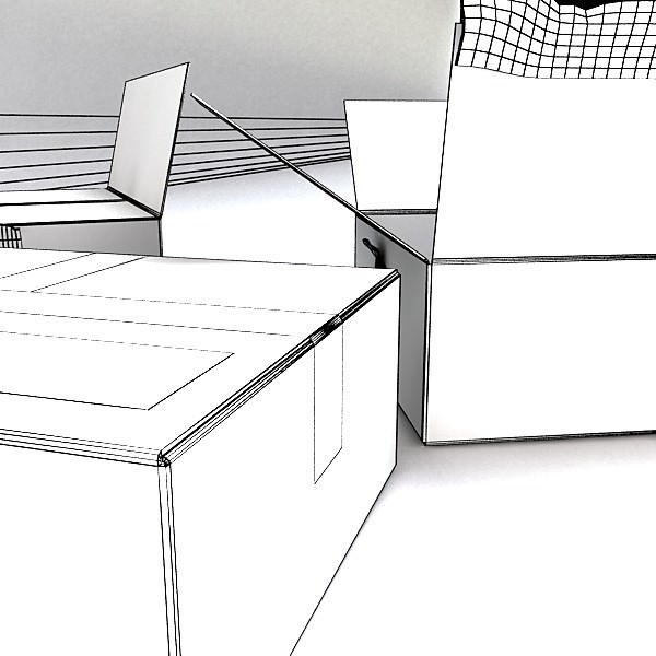 Cardboard boxes collection 3D model_61