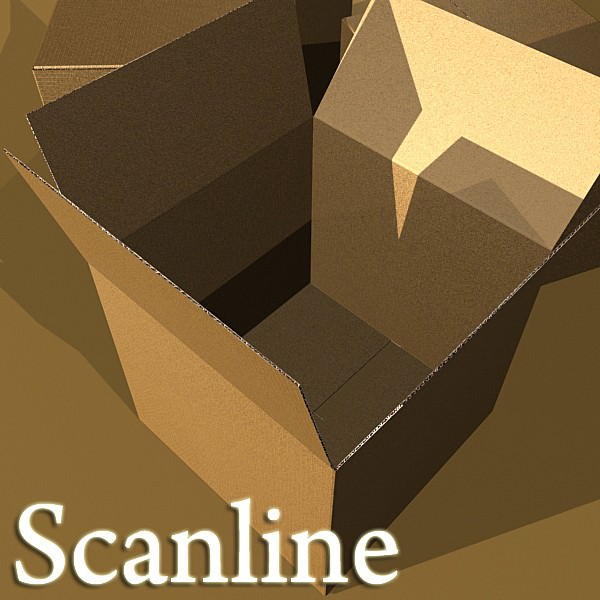 Cardboard boxes collection 3D model_12