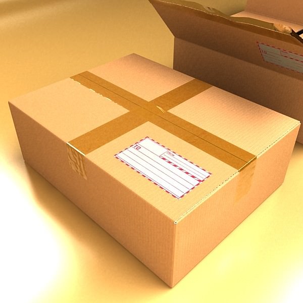 Cardboard boxes collection 3D model_53
