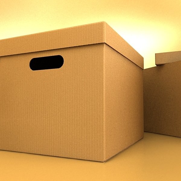 Cardboard boxes collection 3D model_64