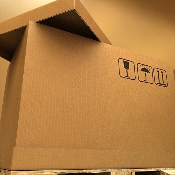 Cardboard boxes collection 3D model_76