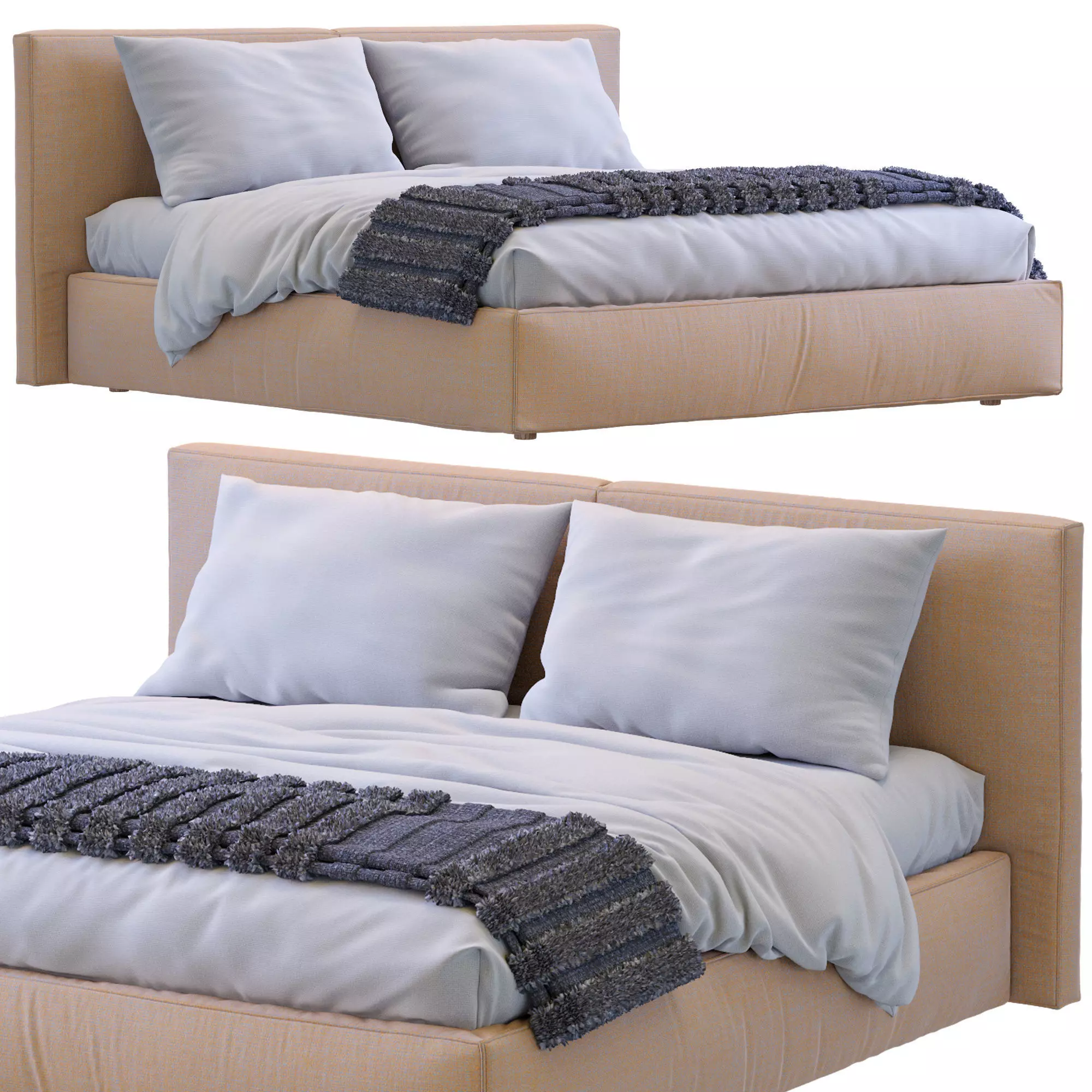 Flexteam Bed MILLER 3D model_0