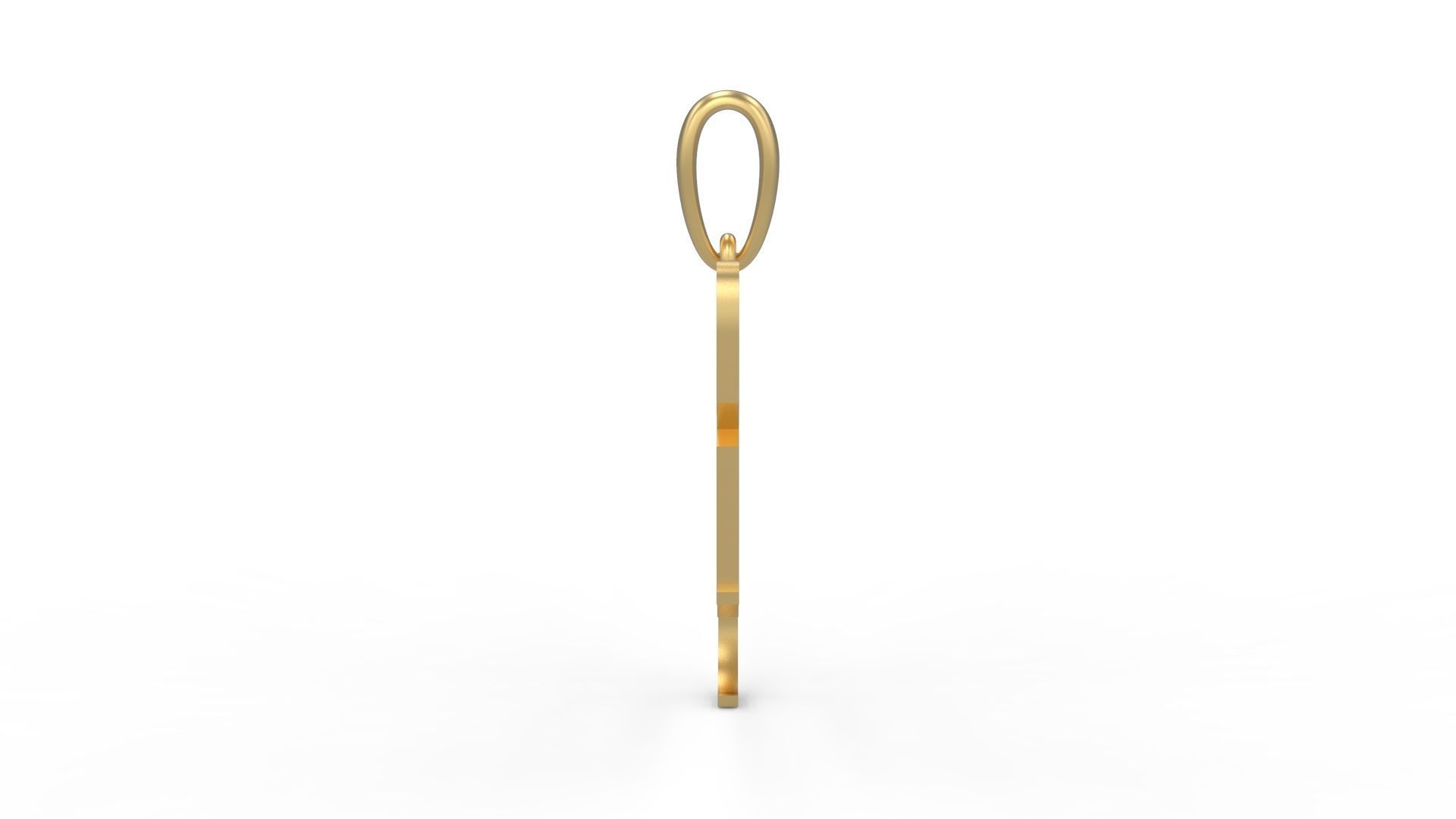 Initial Letters Pendant Olde English B 3D print model_2