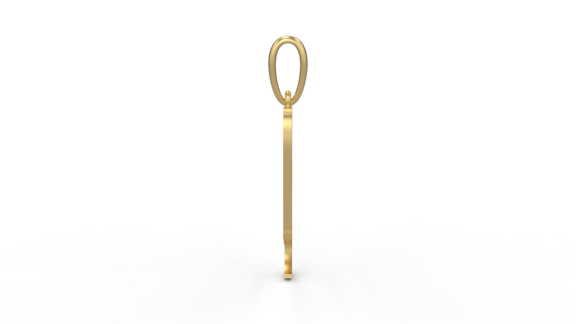 Initial Letters Pendant Olde English D 3D print model_2