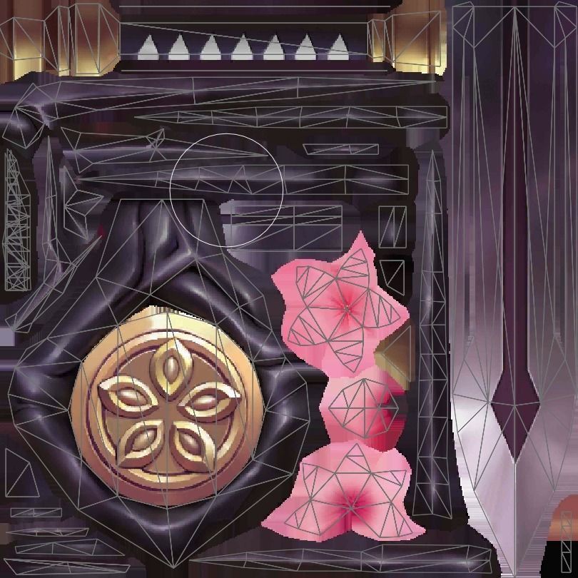 Sakura Sword PBR game rady Low-poly 3D model_5