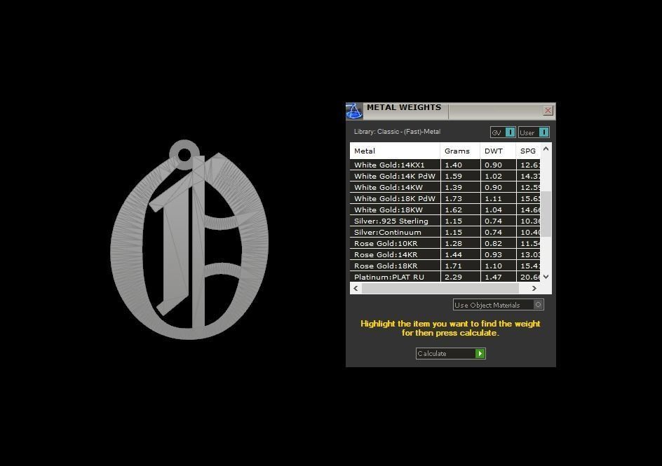 Initial Letters Pendant Olde English O 3D print model_7