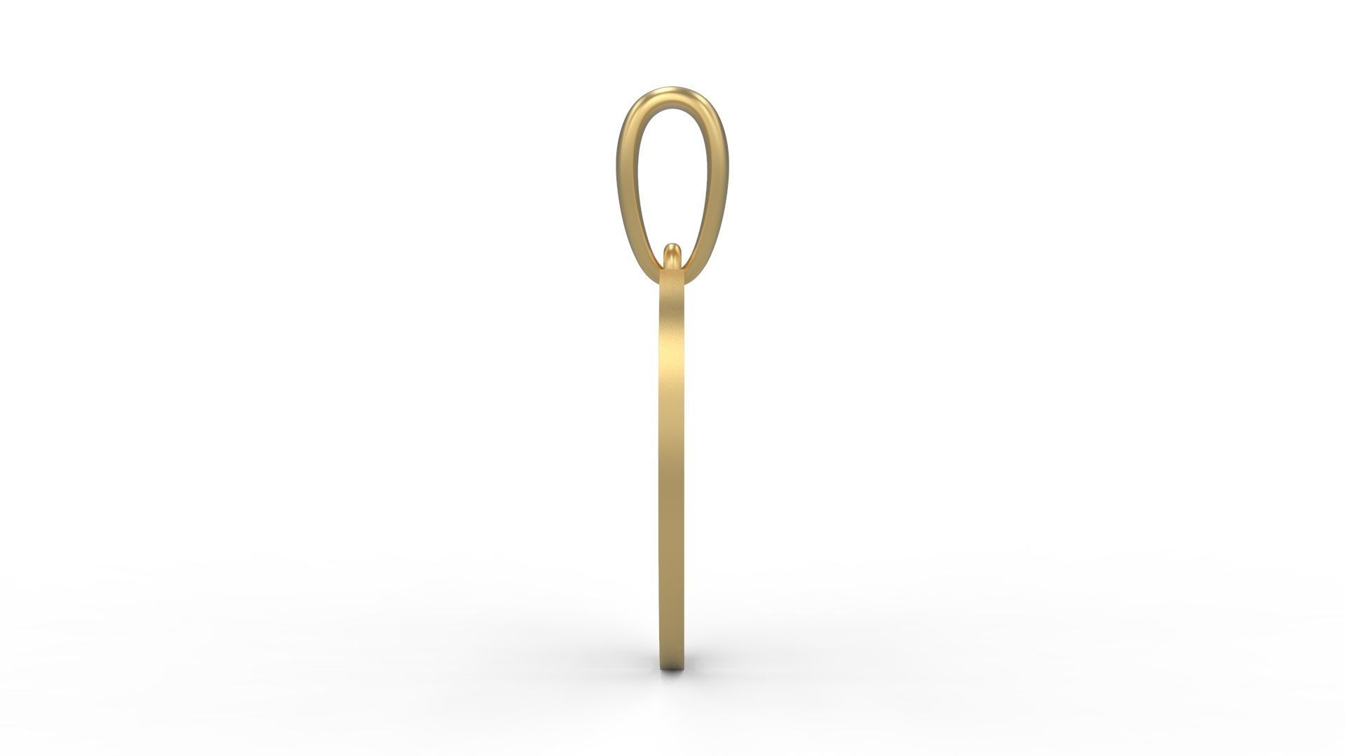 Initial Letters Pendant Olde English O 3D print model_2