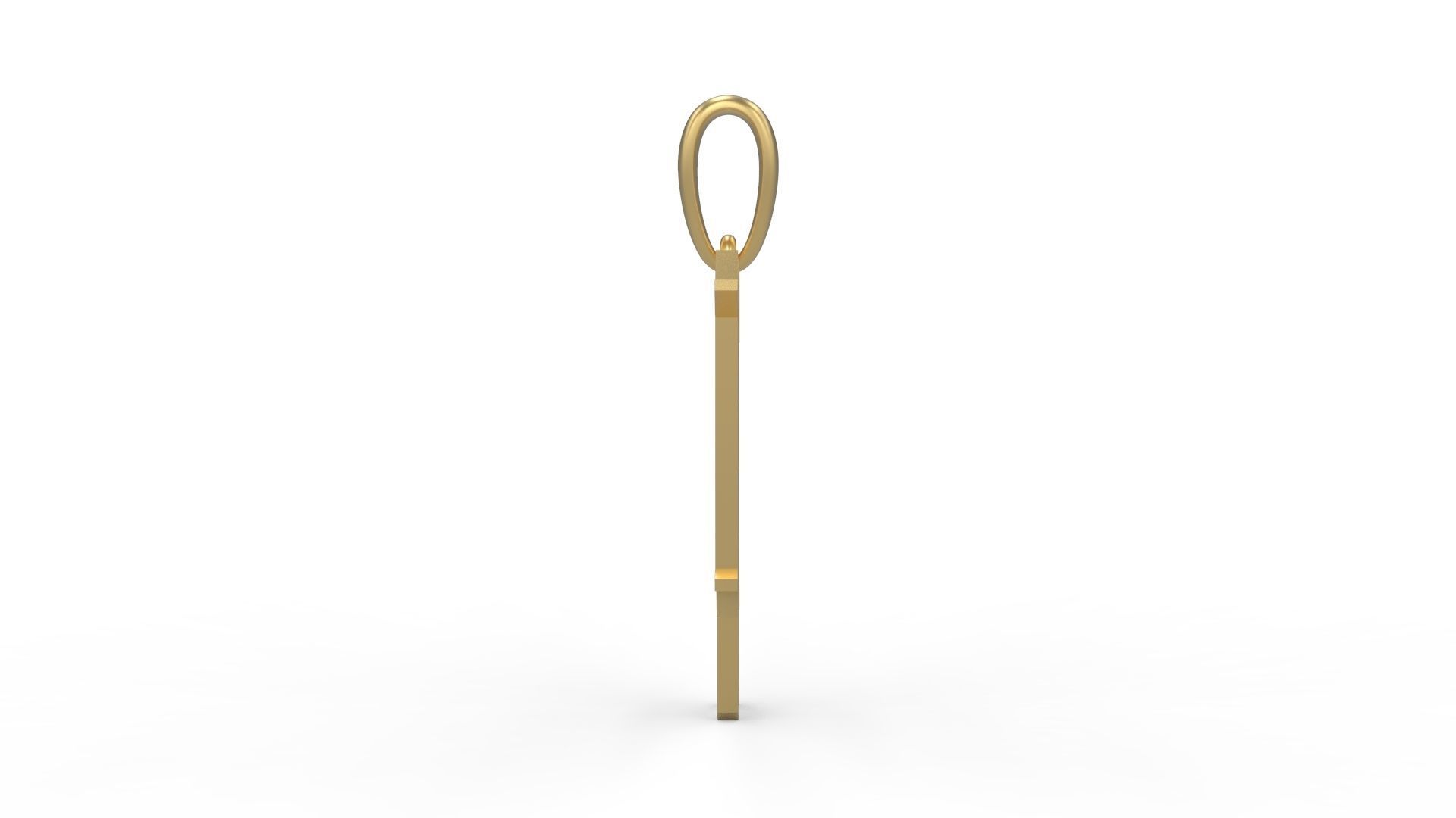 Initial Letters Pendant Olde English P 3D print model_2