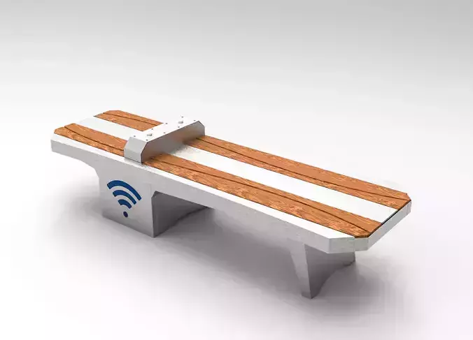Bench Wi Fi And Charger 3D print model