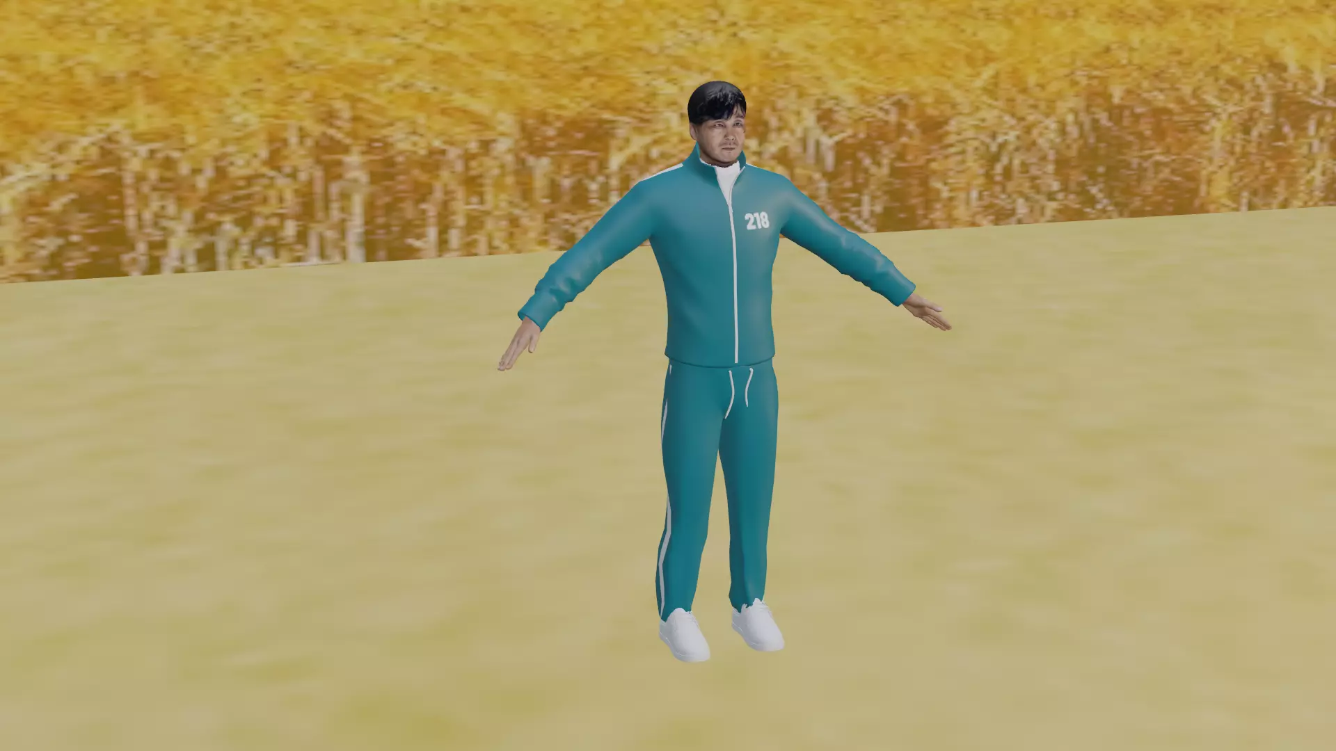 Squid Game - Cho Sang-Woo Low-poly 3D model
