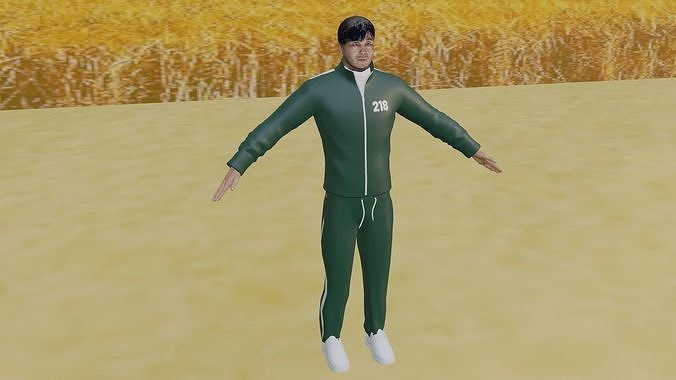 Squid Game - Cho Sang-Woo Low-poly 3D model