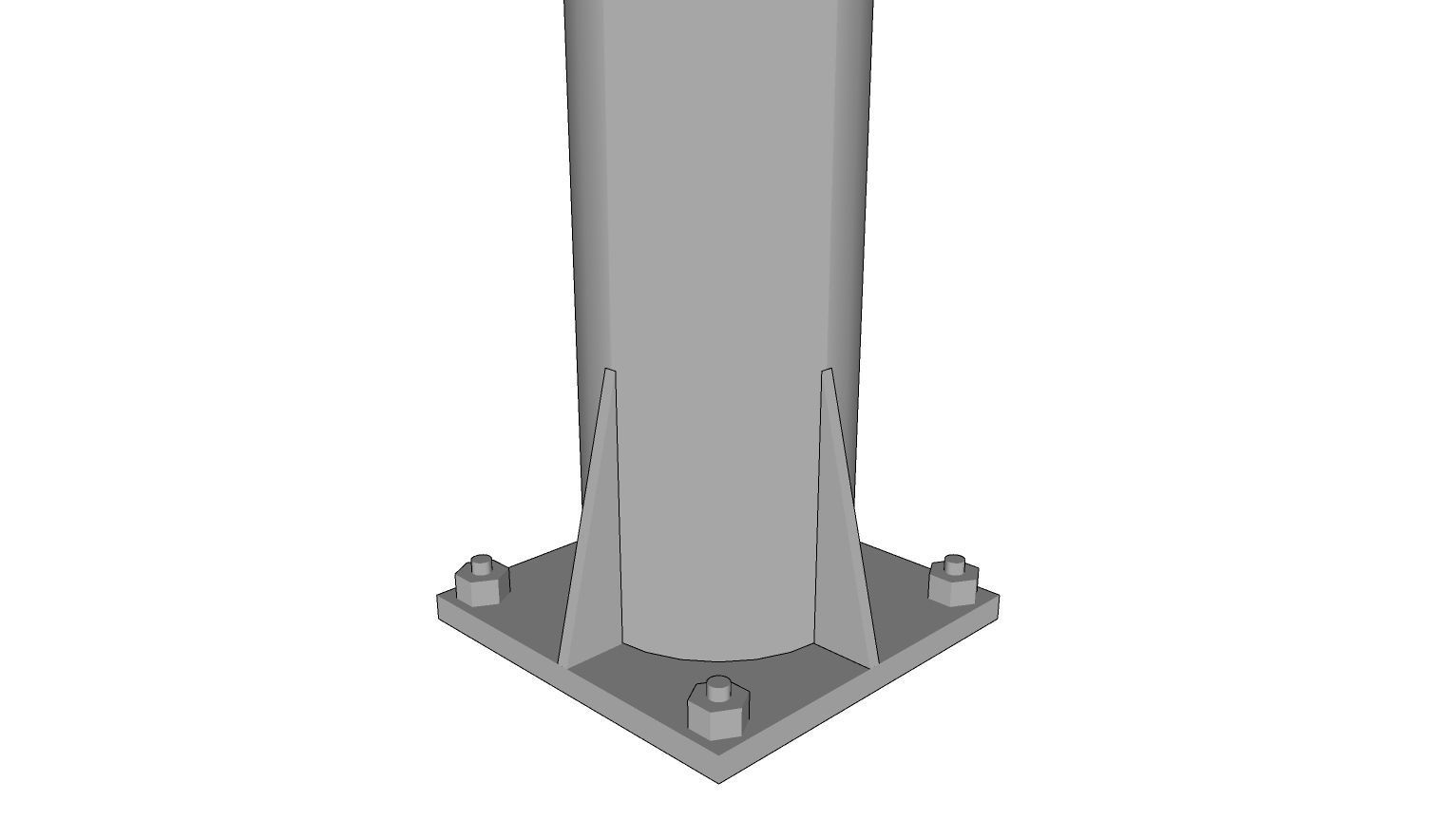 Lamp Post - Light Pole - Light Post - Street Light 21 3D model_5