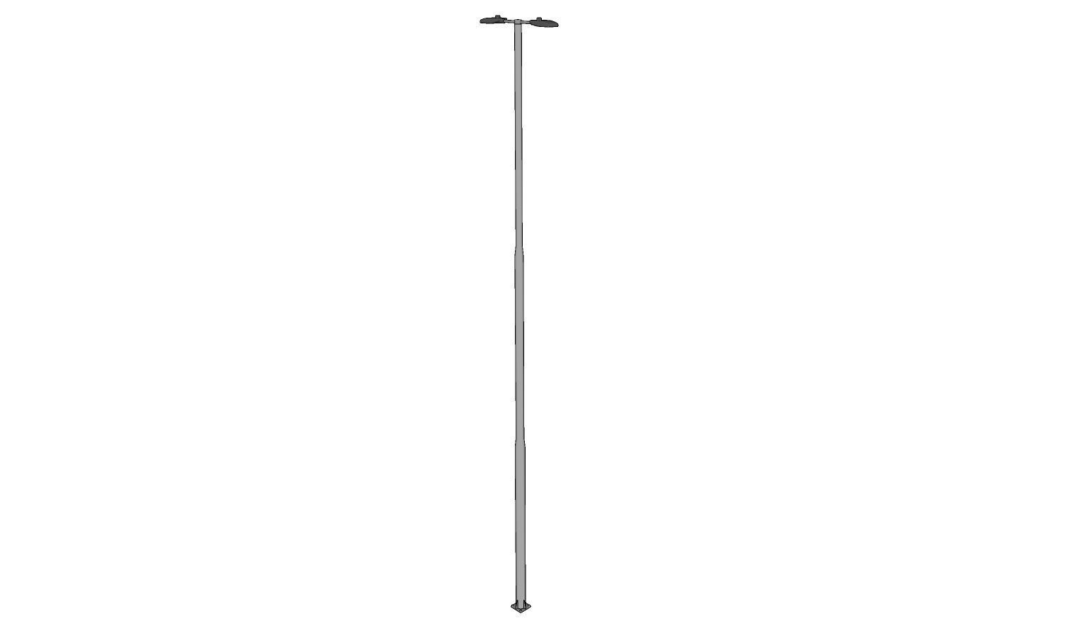 Lamp Post - Light Pole - Light Post - Street Light 21 3D model_4