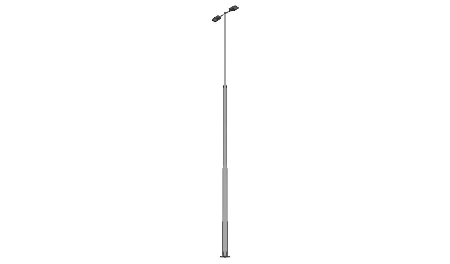 Lamp Post - Light Pole - Light Post - Street Light 21 3D model_2