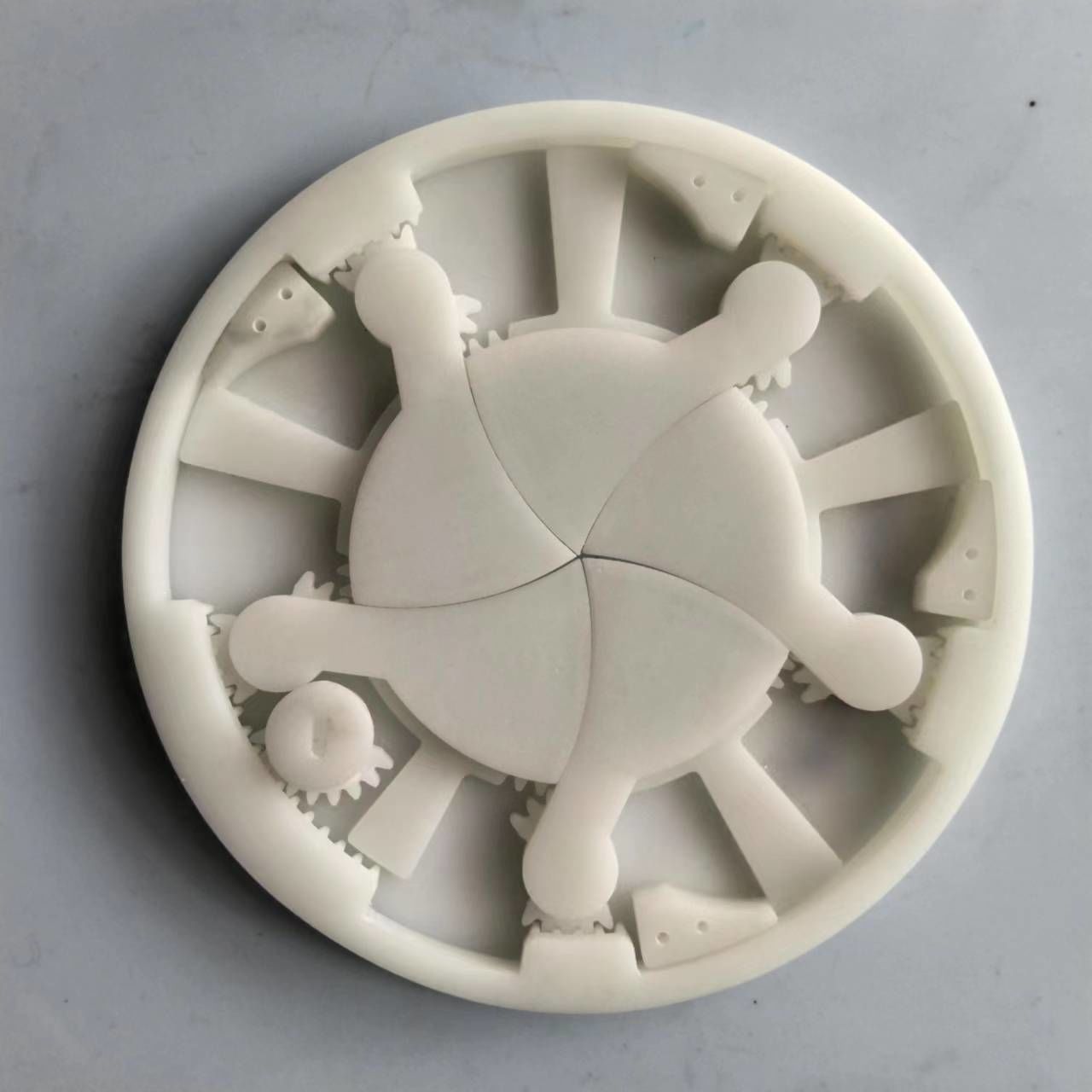 3DP5BLROD60A Mechanical Iris shutter aperture mechanism diy 3D print model_2