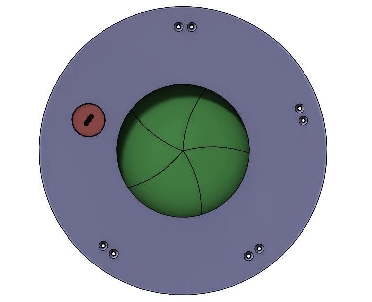 3DP5BLROD60A Mechanical Iris shutter aperture mechanism diy 3D print model_14