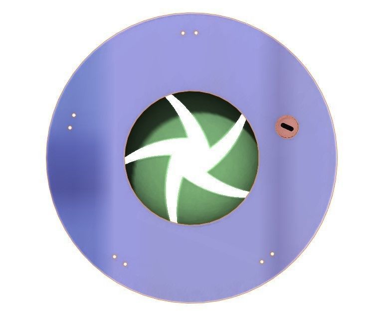 3DP5BLROD60A Mechanical Iris shutter aperture mechanism diy 3D print model_11