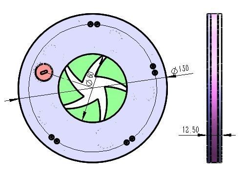 3DP5BLROD60A Mechanical Iris shutter aperture mechanism diy 3D print model_9