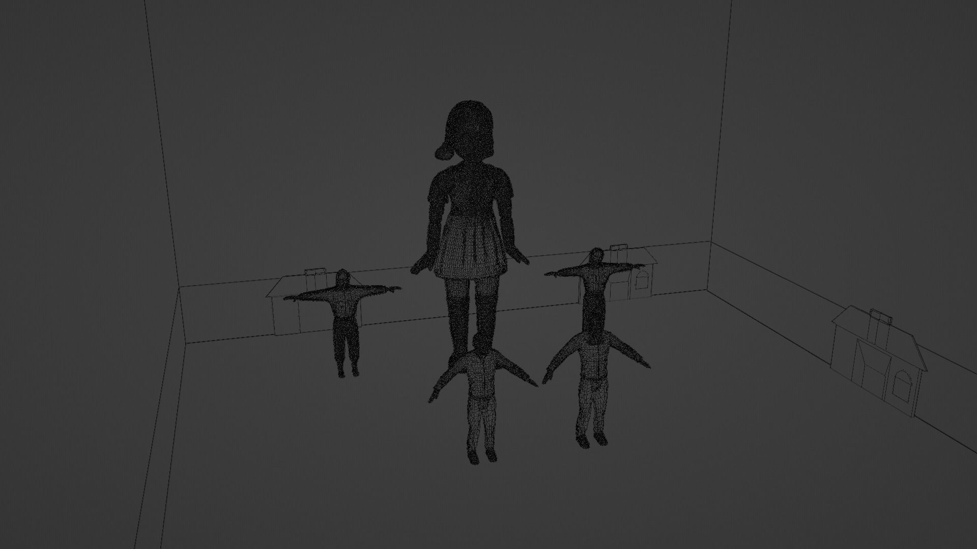 Squid Game Pack Low-poly 3D model_7