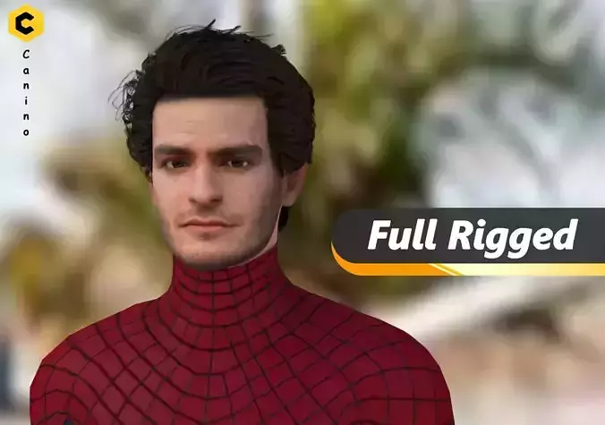 Andrew Garfield from Spideman No Way Home 3D model 3D model