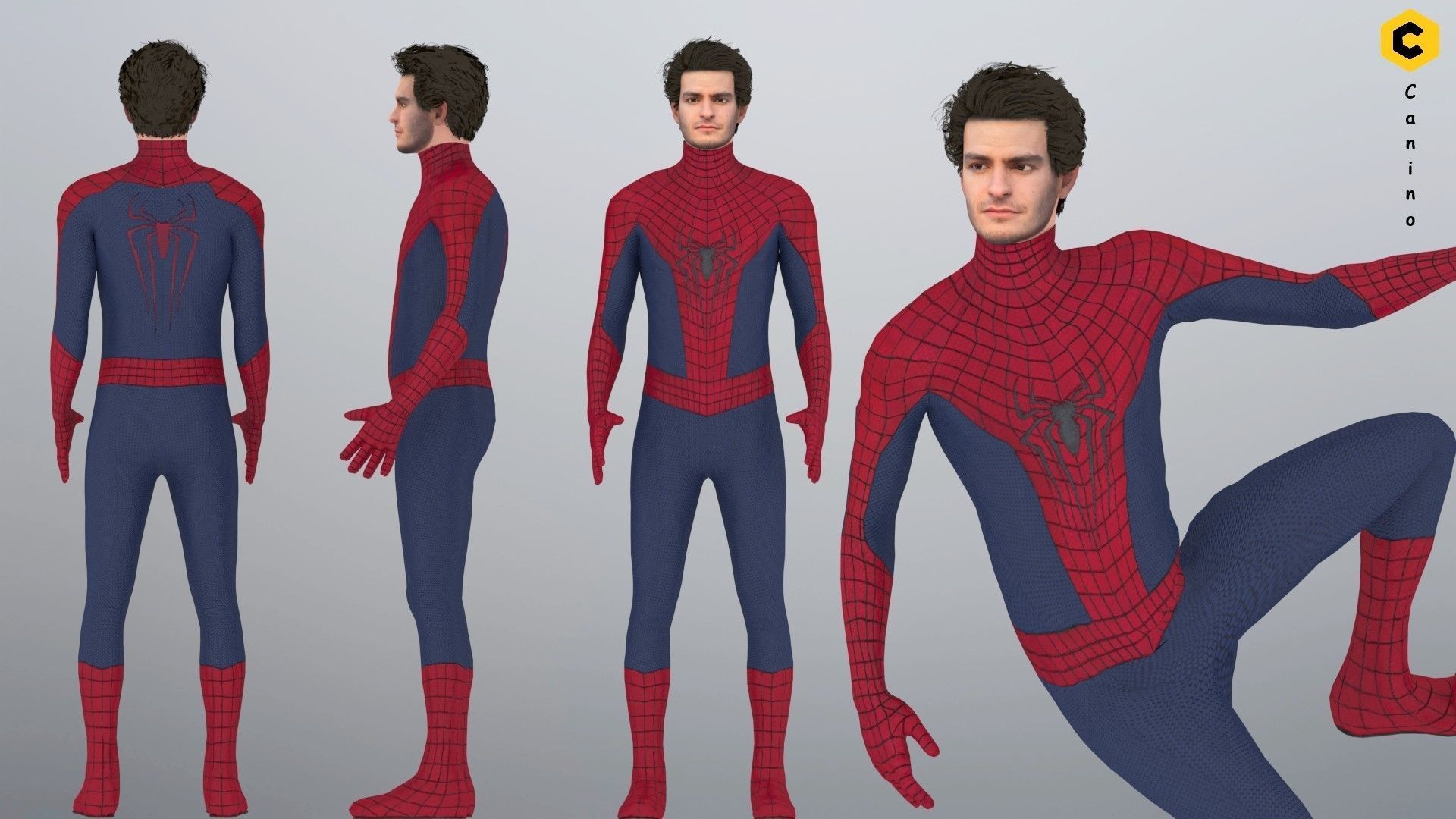 Andrew Garfield from Spideman No Way Home 3D model 3D model_2