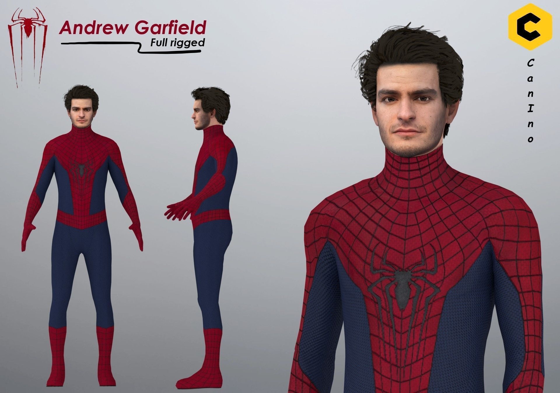 Andrew Garfield from Spideman No Way Home 3D model 3D model_3