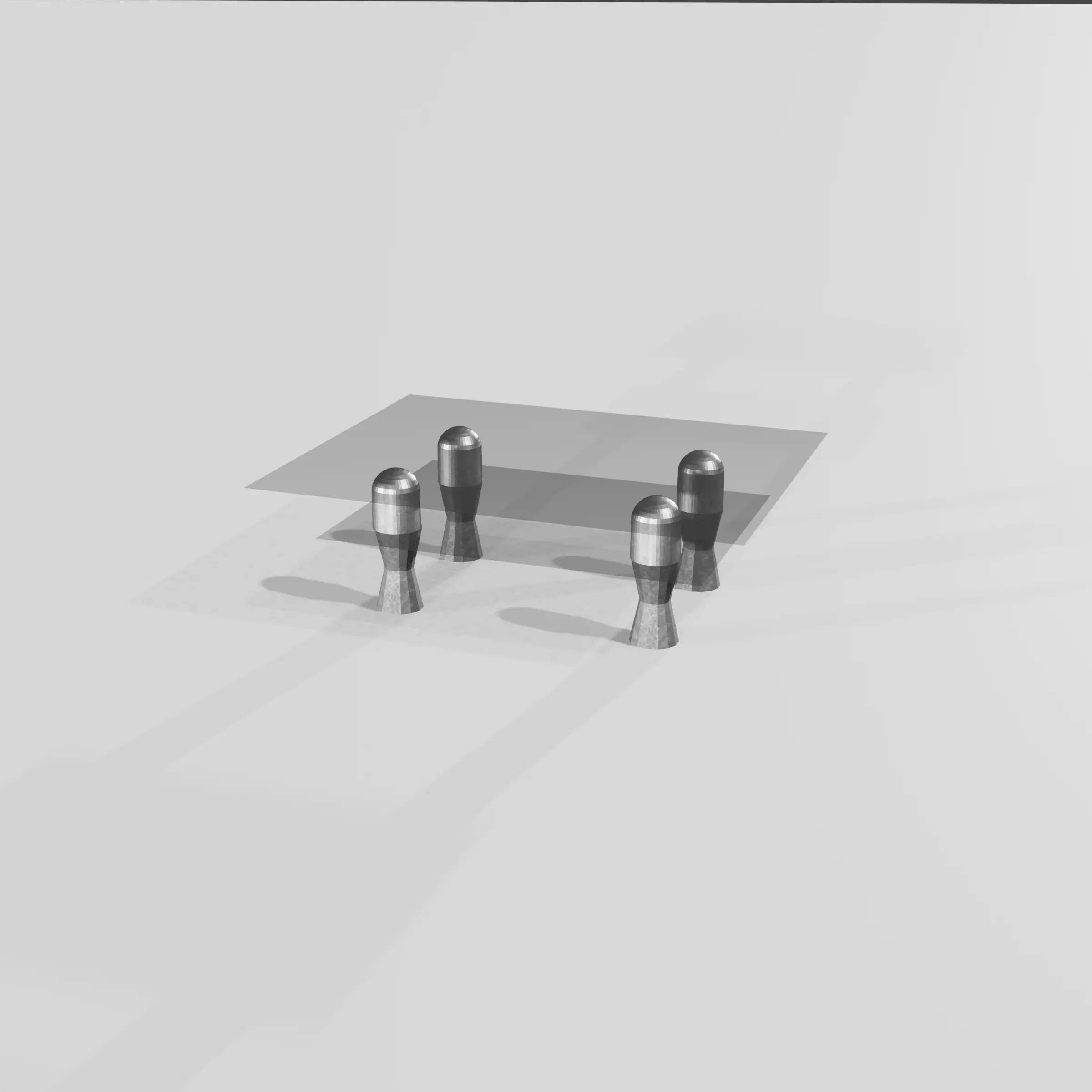 Glass table 3D model_0
