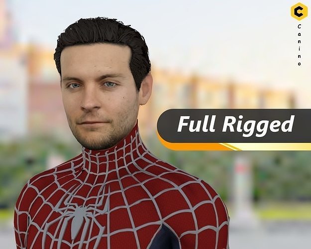 Tobey Maguire from spiderman 3D model