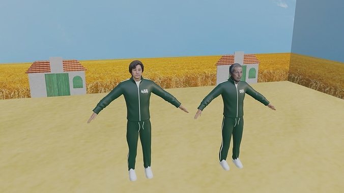Squid Game Pack Low-poly 3D model